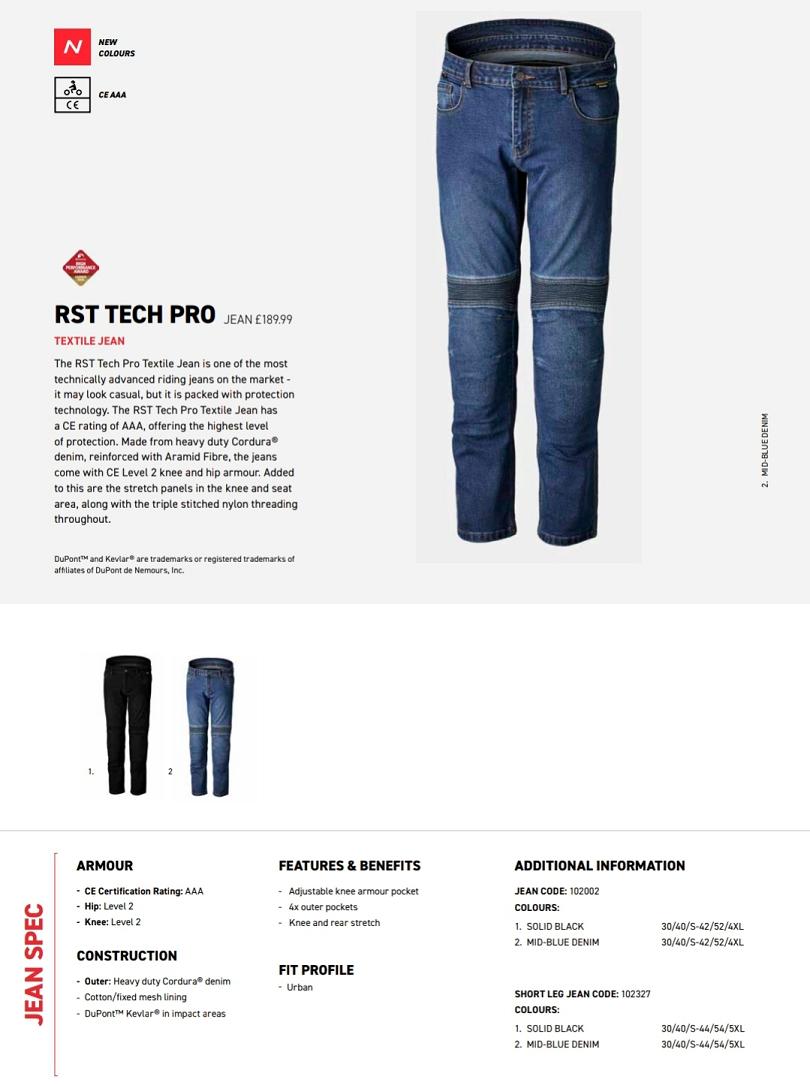 RST Tech Pro jeans