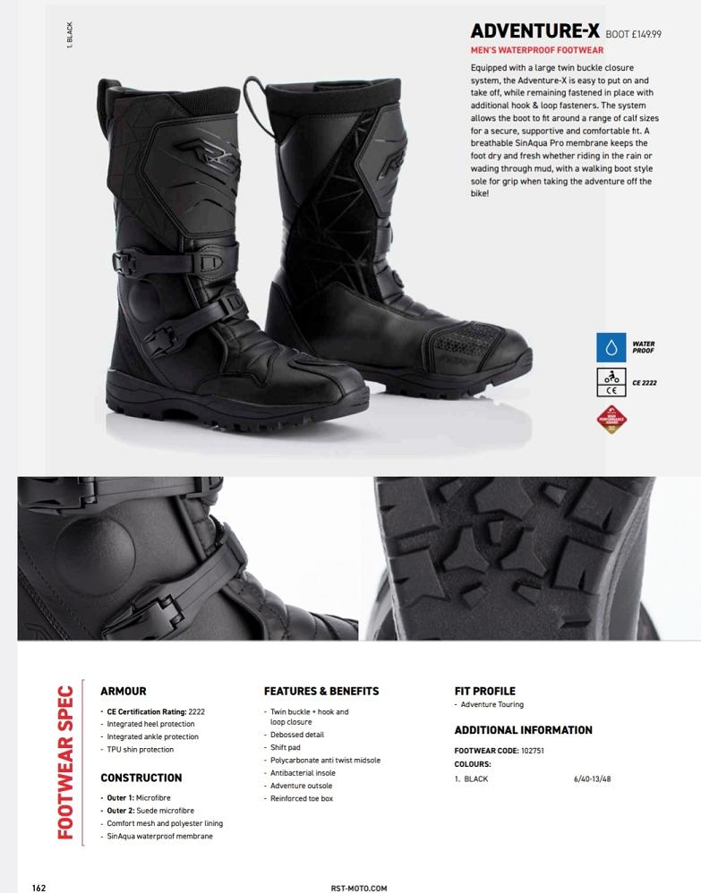 RST Adventure X boots