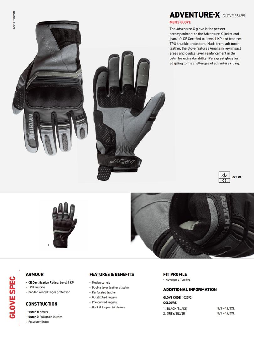 RST Adventure X gloves