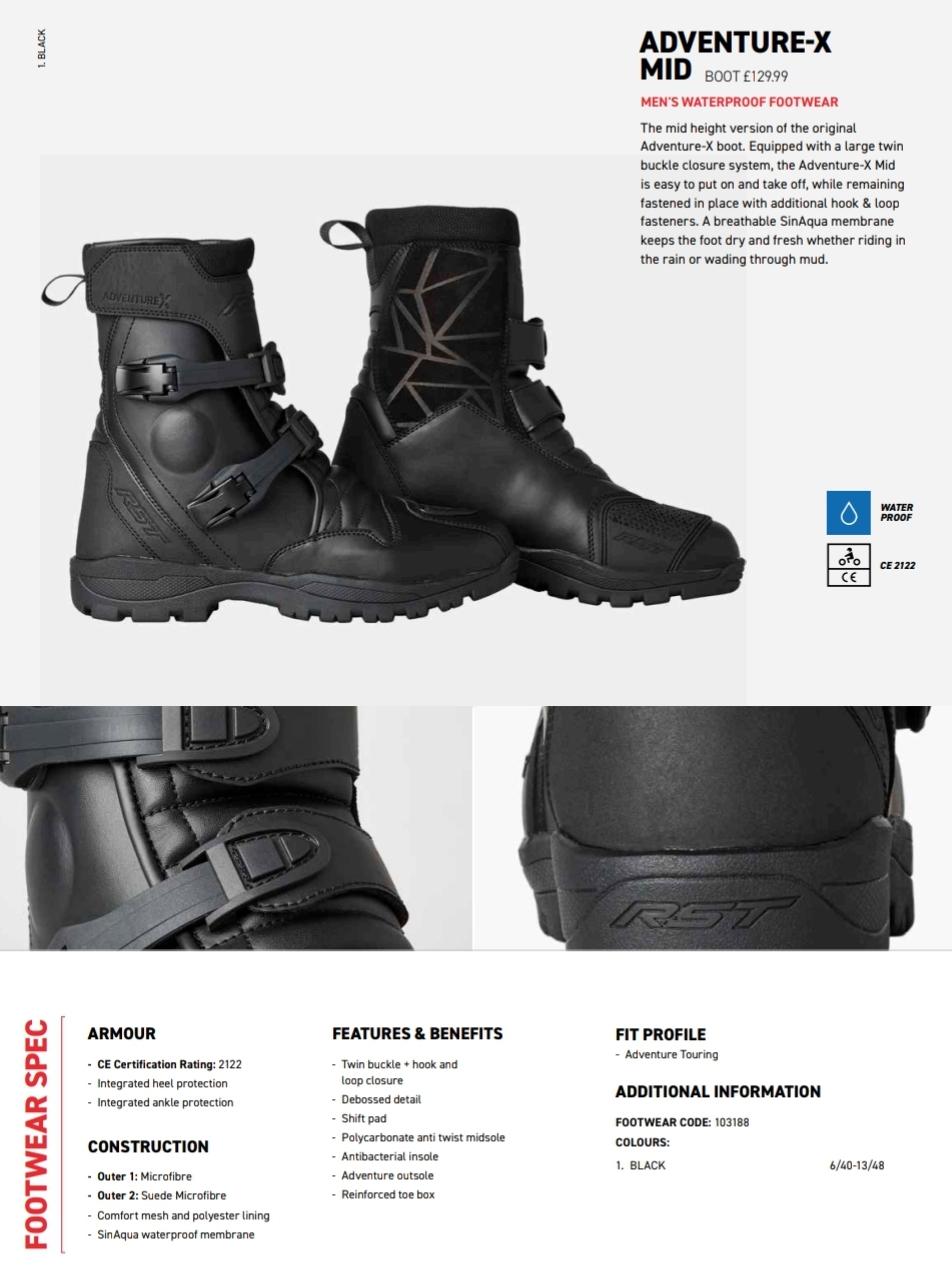 RST Adventure X mid boots