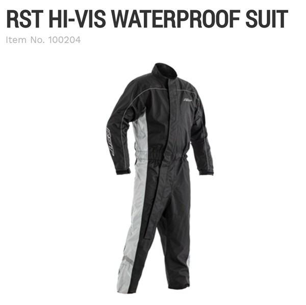 RST Hi Vis waterproof rain suit grey