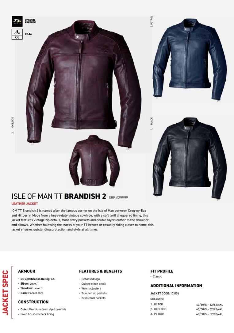 RST IOM TT Brandish 2 leather jkt