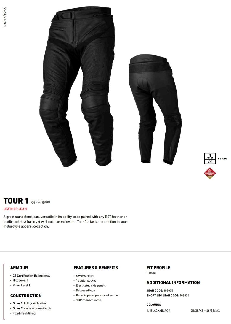 RST Tour 1 leather pant