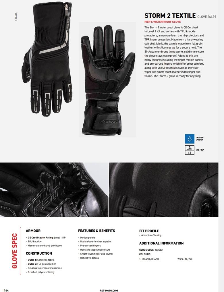 RST Storm 2 wp gloves