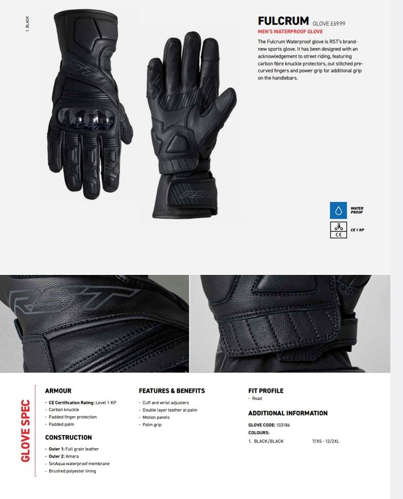 RST Fulcrum WP gloves