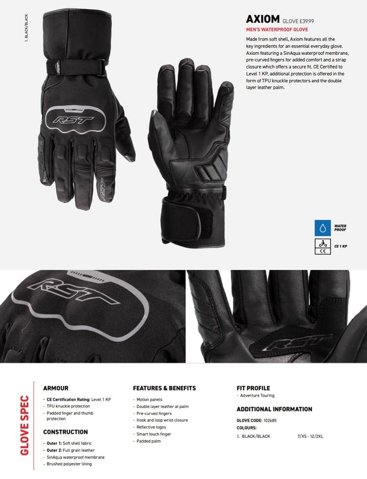 RST Axiom WP gloves
