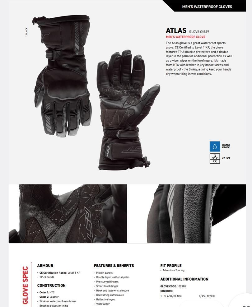 RST Atlas WP gloves