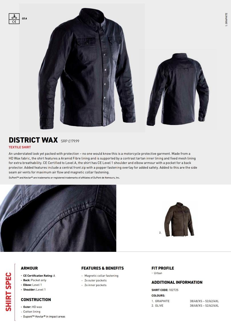 RST District wax shirt