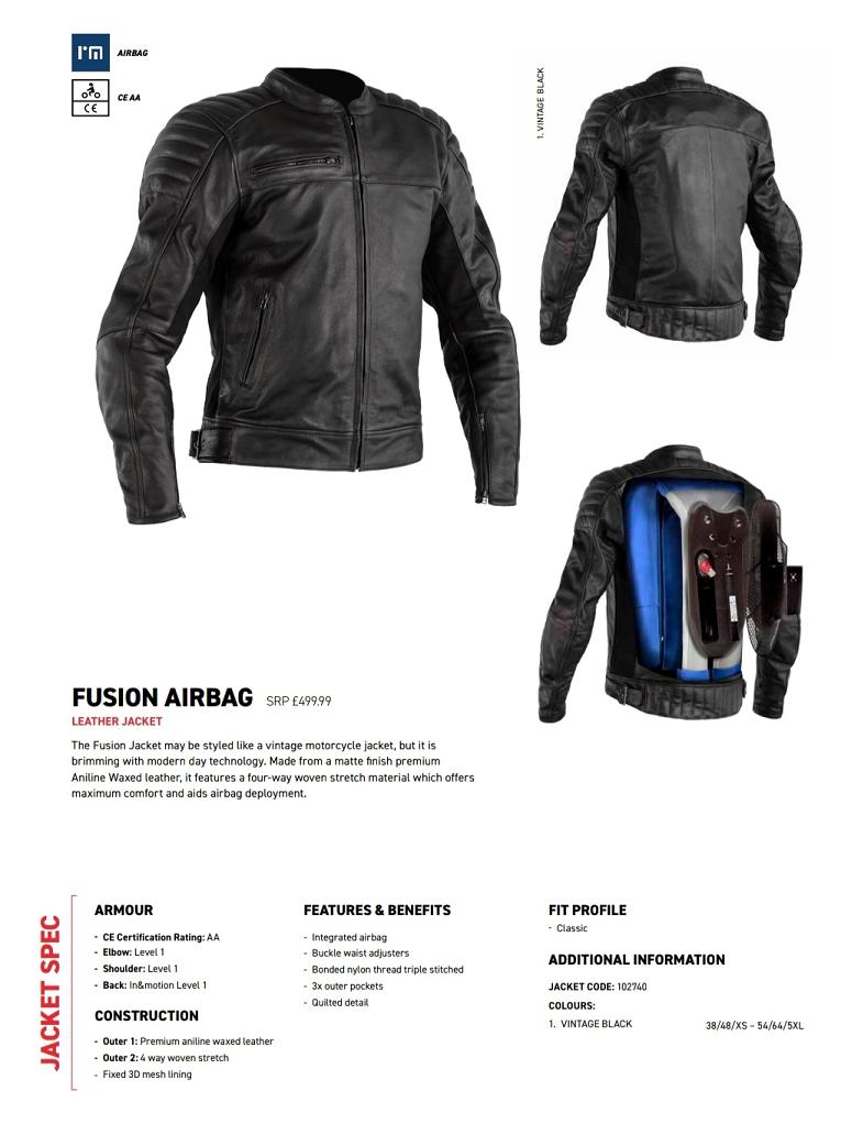 RST Fusion airbag leather jacket