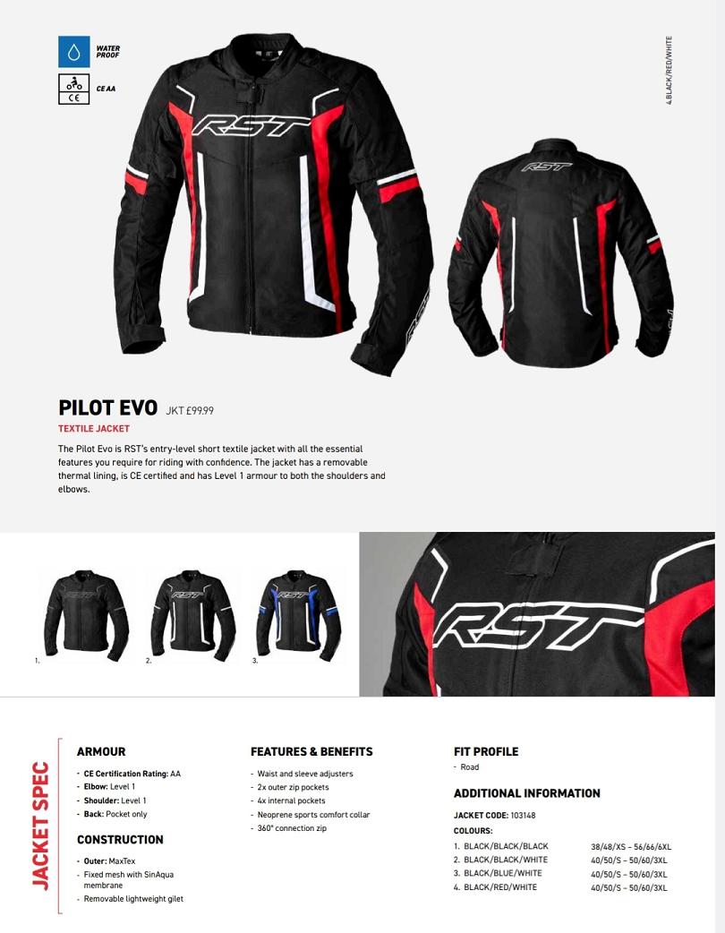 RST Pilot EVO textile jacket