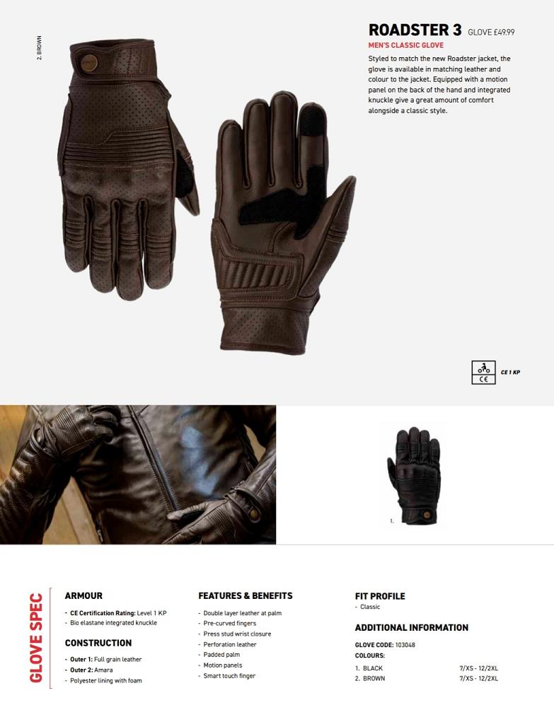 RST Roadster 3 gloves