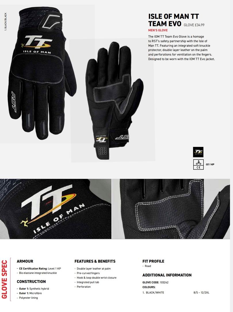 RST TT Team gloves